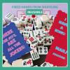 Chiplesier 4PCS Mahjong Shuffler Cards for Tiles Mixing & Shuffling, Mahjong Accessories Gifts for Mah-jongg Beginners & Lovers, PVC Shufflers with Wavy Edge & Printed Design (Red+Blue) view 4