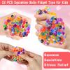 24 Pack Valentines Day Gifts for Kids Classroom Fidget Stress Balls with Valentines Cards Stress Relief Toys Squeeze Ball for Kids Boys Girls School Exchange Cards Gifts Valentines Party Favors Prizes view 3