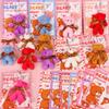 28 Pack Valentines Day Gifts for Kids Classroom Valentines Cards for Kids School Mini Bear Plush Toys Keychains Valentines for Boys Girls Class Valentines Exchange Cards Valentine Party Favors Prizes view 3
