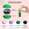 XYOFUN 8Pcs Silicone Magnetic Fidget Toys, Silicone Sensory Ball, Textured Sensory Stress Relief Balls, Desk Toy for Office & Home, Cool for Men & Women (Age 14+) - Violet view 2