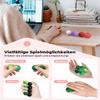XYOFUN 8Pcs Silicone Magnetic Fidget Toys, Silicone Sensory Ball, Textured Sensory Stress Relief Balls, Desk Toy for Office & Home, Cool for Men & Women (Age 14+) - Violet view 3