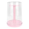 Estink Puppe Rotating Clear Display Case, ABS Material, 360 Degree Rotation, Ideal for Dolls, Miniatures, Jewelry Storage (Pink) view 1