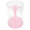 Estink Puppe Rotating Clear Display Case, ABS Material, 360 Degree Rotation, Ideal for Dolls, Miniatures, Jewelry Storage (Pink) view 3