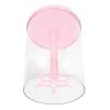 Estink Puppe Rotating Clear Display Case, ABS Material, 360 Degree Rotation, Ideal for Dolls, Miniatures, Jewelry Storage (Pink) view 4