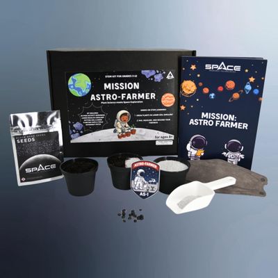 Astro Farmer STEM Science Kit Space Plant Growth Experiment with Lunar Soil Simulant Hands-On Educational Kit for Kids Ages 812, Classroom & Homeschool Activity