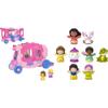 Bundle of Fisher-Price Little People Disney Princess Pull-Along Musical Carriage Playset with Figures for Ages 18+ Months + Fisher-Price Little People Disney Princess 8-Piece Figure Set for 18+ Months view 1