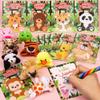 24 Pack Valentines Day Cards for Kids Classroom with Valentines Animals Plush Toys Valentines Day Gifts for Kids School Valentines for Class Exchange Cards Valentines Party Favors Prizes Girls Boys view 3