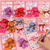 28 Pack Valentines Day Cards for Kids Classroom with Mini Bear Plush Toys Keychain Valentines Day Gifts for Kids School Valentines for Class Exchange Cards Valentines Party Favors Prizes Girls Boys view 3