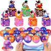 28 Pack Valentines Day Gifts for Kids Classroom Galaxy Slime Kit Valentines Cards Space Gift Boxes for Kids School, Valentines Day Slime Fidget Toys Exchange Cards Valentines Party Favors Boys Girls