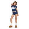 Forever 21 Fold Over mini Short with Small Bow Detail Navy view 2