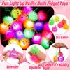24 Pack Valentines Day Gifts for Kids Classroom LED Puffer Balls with Valentines Cards for Kids School Stress Relief Balls Light Up Toys Valentines for Boys Girls Class Exchange Prizes Party Favors view 3