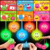 24 Pack Valentines Day Gifts for Kids Classroom LED Puffer Balls with Valentines Cards for Kids School Stress Relief Balls Light Up Toys Valentines for Boys Girls Class Exchange Prizes Party Favors view 1