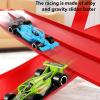 Yunir Flex Tracks, Anti Gravity Flexible Car Track, Inertia Powered Toy Cars, Rolls Up Track Builder Playset with 16 Accessories for Boys view 3
