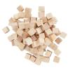 Pissente 100Pcs Pine Wooden Cubes, Lightweight Square Blank Blocks, Ideal for DIY Craft and Early Education Activities view 2