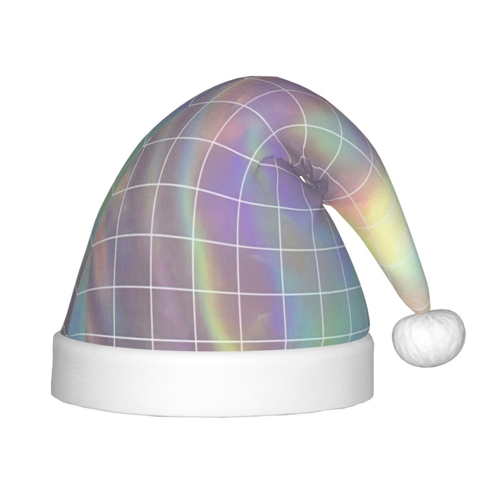DRTGEDS Reflective Square Christmas Hat For Kids, Multi-Use Santa Hat For Parties And Festive Events