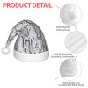 DRTGEDS Snake Skin Black And White Christmas Hat For Kids, Multi-Use Santa Hat For Parties And Festive Events view 4