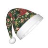 DRTGEDS Bright Mushrooms Art Christmas Hat For Kids, Multi-Use Santa Hat For Parties And Festive Events view 2