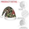 DRTGEDS Bright Mushrooms Art Christmas Hat For Kids, Multi-Use Santa Hat For Parties And Festive Events view 4