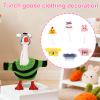 6 Sets Mini Desk Goose Outfits and Hats, Cute Knitted Sweater Clothes for 7 Inch Magnetic Desktop Goose or Keychain Adorable Porch Geese Statue Costumes Headwear Accessories for Home Office Display view 3