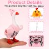 6 Sets Mini Desk Goose Outfits and Hats, Cute Knitted Sweater Clothes for 7 Inch Magnetic Desktop Goose or Keychain Adorable Porch Geese Statue Costumes Headwear Accessories for Home Office Display view 4