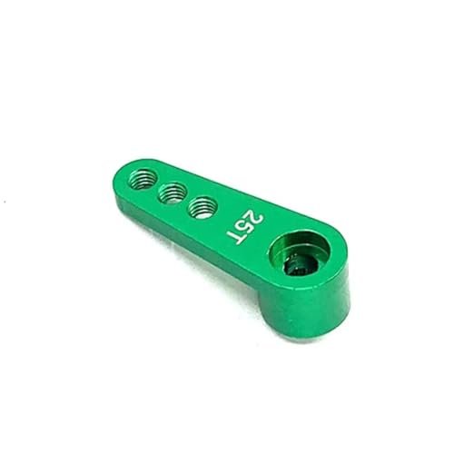 Rc Upgrade Spare For 1:8 1:10 Premium Titanium Aluminum 25T Steering Servo Horn Arm RC Model Car High Torque Upgrade Kit(Green)