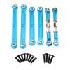 Rc Components For Wltoys 124008 2705 Rod 124010 Metal Rod Steering Adjustable Rod Suitable Remote Control Car Metal Upgrade Accessories(Blue) view 1