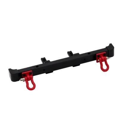 BOQEXSS for MN for Wrangler for MN128 1/12 Metal Rear Bumper Guard RC Car Upgraded Repair Replacement Parts Accessories Rc Bumpers(Black)