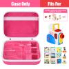Case Compatible with Little Tikes Story Dream Machine Starter Set, Toys Storage Bag with 5 DIY Embroidery Patches, Organizer for Projector Storytime Books and Audio Character- Pink Rabbit (Box Only) view 2