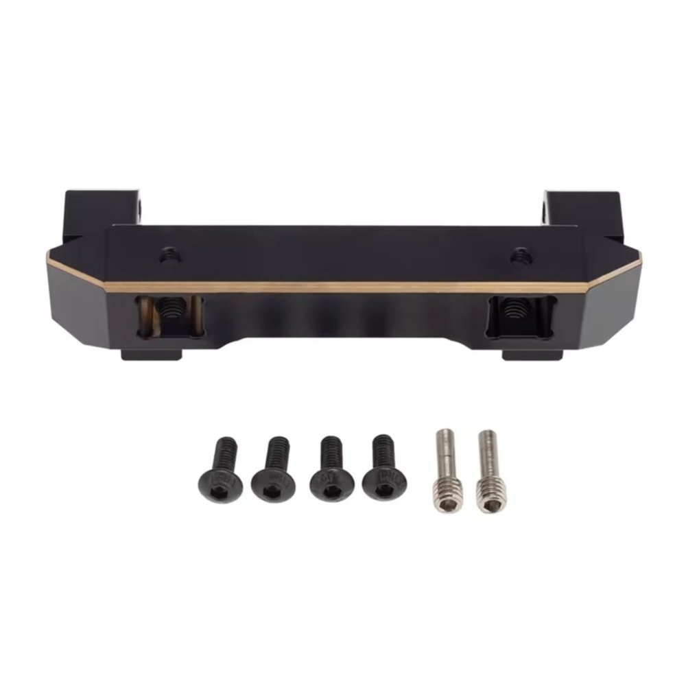 BOQEXSS for Traxxas for TRX-4 1/10 RC Crawler Car Brass Front Bumper Mount Servo Stand Upgrade Parts Accessories Rc Bumpers