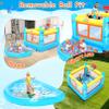 AKEYDIY Inflatable Bounce House for Kids, 107.1'' x 67.7'' x 44'' PVC Jumping House with Removable Pool/Ball Pit, Basketball Hoop, Game Map, Indoor Outdoor Bouncy House for Toddlers 3-6 (with Pool) view 2
