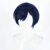 YoonGaram Cosplay Wig HSIU 30Cm blue black short hair Synthetic Wig+Wig cap Comics Norigae YoonGaram cosplay view 4