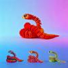 4 Pcs 3D Printed Snakes,17.7 Inch 3D Printed Flexible Movable Snakes Articulated Snakes Toys for Home Office Desk Decor Birthday Gift view 3