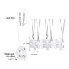 Customized Friendship Necklace for 5 Puzzle Piece Necklaces Stainless Steel Friend Ship Necklace Set Silver Personalized Long Distance Friendship Gifts for Friends and Family view 3