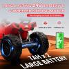 24V Kids ATV, Hetoy Electric 4WD Quad Ride-on Vehicle, Dual 80w Motors, 7AHx2 High-Capacity Batteries, Handlebar Accelerator, EVA Rubber Tires, Full Metal Suspension, LED Lights view 2