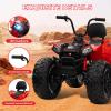 24V Kids ATV, Hetoy Electric 4WD Quad Ride-on Vehicle, Dual 80w Motors, 7AHx2 High-Capacity Batteries, Handlebar Accelerator, EVA Rubber Tires, Full Metal Suspension, LED Lights view 3
