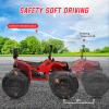 24V Kids ATV, Hetoy Electric 4WD Quad Ride-on Vehicle, Dual 80w Motors, 7AHx2 High-Capacity Batteries, Handlebar Accelerator, EVA Rubber Tires, Full Metal Suspension, LED Lights view 4