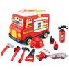 33-Piece Toddler Fire Truck Toy | Electric Firetruck Toys | Fire Engine Toy with Firemen Tool Set | Roleplay Firefighter Toys | Kids Trucks Gifts for Boys & Girls 2+ Years Old view 1