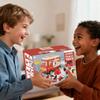 33-Piece Toddler Fire Truck Toy | Electric Firetruck Toys | Fire Engine Toy with Firemen Tool Set | Roleplay Firefighter Toys | Kids Trucks Gifts for Boys & Girls 2+ Years Old view 2