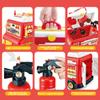 33-Piece Toddler Fire Truck Toy | Electric Firetruck Toys | Fire Engine Toy with Firemen Tool Set | Roleplay Firefighter Toys | Kids Trucks Gifts for Boys & Girls 2+ Years Old view 3