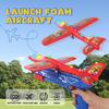 Foam Airplane Launcher Toy | 2-Count Foam Glider Planes for Kids | Kids Airplane Toy with LED Lights | Two Flying Modes - Horizontal & Rotating | Outdoor Toys for Boys & Girls Gift Ages 2+ Years Old view 2