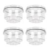 4 Set 3 3/4 Inch Oil Bath Dust 12011 1, Txle Oil Kit, Heavy Duty Pla Cover for Rockwell Axles 9 16K with 3.75in 8 Threads, Replacement for Disc Brakes Hub view 4