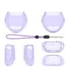 Case for Tamagotchi Paradise Interactive Virtual Pet, Transparent Protective Cover PC Clear Case Full Protector Sleeve Skin with Lanyard (Transparent Purple) view 2