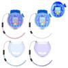 Case for Tamagotchi Paradise Interactive Virtual Pet, Transparent Protective Cover PC Clear Case Full Protector Sleeve Skin with Lanyard (Transparent Purple) view 3