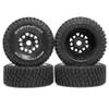 1/8 1/10 RC Short Course Truck Tires 4.96" OD Monster Truck Tires 12/14/17mm Hex Fit for 1:8 Off Road Truck Car Traxxas Slash 2WD 44 Rc4wd Arrma Mojave4S Senton Axial Losi Redcat (Black) view 2