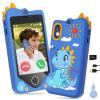 PROGRACE Kids Smart Phone - Talk & Text Learning Toys Cell Phone with Parental Controls, Safe Apps, 4.2" Touchscreen, Dual Camera, Games, Christmas Birthday Gifts for Kids Boys Girls Ages 5-14,Blue view 1