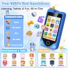 PROGRACE Kids Smart Phone - Talk & Text Learning Toys Cell Phone with Parental Controls, Safe Apps, 4.2" Touchscreen, Dual Camera, Games, Christmas Birthday Gifts for Kids Boys Girls Ages 5-14,Blue view 4