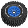 1/8 1/10 RC Short Course Truck Tires 4.96" OD Monster Truck Tires 12/14/17mm Hex Fit for 1:8 Off Road Truck Car Traxxas Slash 2WD 44 Rc4wd Arrma Mojave4S Senton Axial Losi Redcat (Blue) view 2
