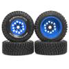 1/8 1/10 RC Short Course Truck Tires 4.96" OD Monster Truck Tires 12/14/17mm Hex Fit for 1:8 Off Road Truck Car Traxxas Slash 2WD 44 Rc4wd Arrma Mojave4S Senton Axial Losi Redcat (Blue) view 4