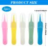 5 Pcs Nose Cleaning Tweezers, 5 Colors Baby Nose Picker with Round Plastic Head for Babys Care Comfortable Effective Noses Picker Tool Baby for Cleaning Ear Canals Nasal Umbilical Dirt view 2