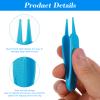 5 Pcs Nose Cleaning Tweezers, 5 Colors Baby Nose Picker with Round Plastic Head for Babys Care Comfortable Effective Noses Picker Tool Baby for Cleaning Ear Canals Nasal Umbilical Dirt view 3